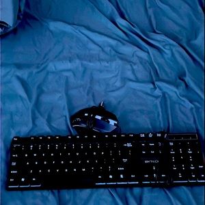 This is a Bytech light up keyboard cleaned and slightly used